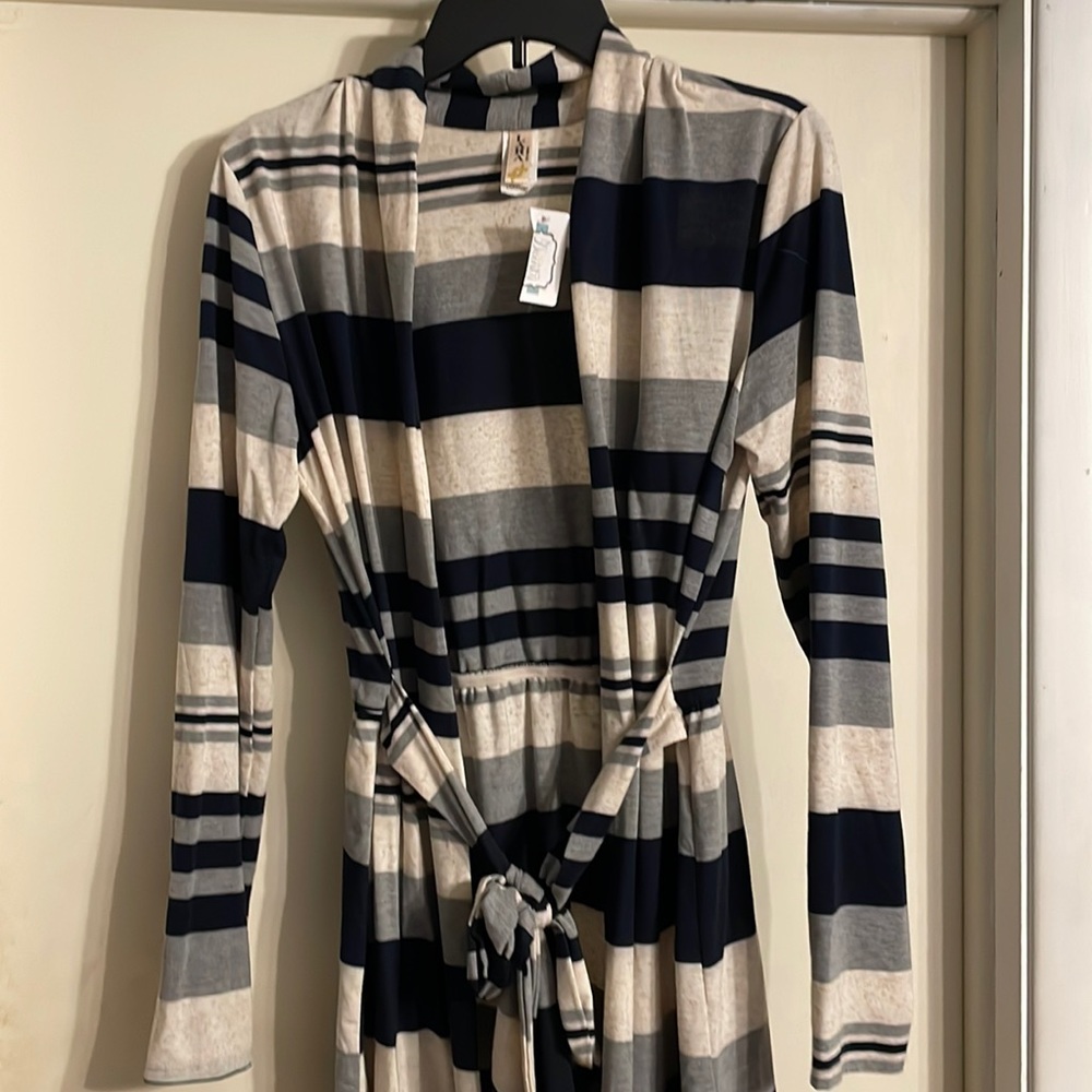 Striped cardigan